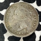 1889 Canada 5 Cents Lot t4848 Silver  Key Date  Damage