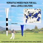 100 Pack Golf Tees Plastic 2 3 4 3 1 4 Inch With Five Claws Prong