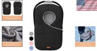 Weatherproof Black Infant Car Seat Cover     Warm Coral Fleece For Cold Weather