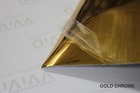 Vvivid Gold Mirror Chrome Vinyl Wrap  Self-adhesive 1ft X 5ft