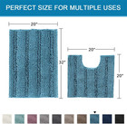 Bathroom Rugs Bath Rug Set 2 Piece Bathroom Contour Rug Toilet Mat