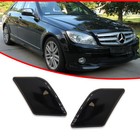 Pair Smoke Side Marker Lights For 2008 2009 2010-2011 Mercedes Benz W204 C-class