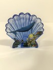 Crystal Glass Piece Blue Whale Shell Shaped  Taiwan Nautical Sea Life 4 
