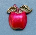 20 Vintage 1950s Small Celluloid Apples Made In Japan Plastic Charms Crafts