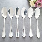 Christofle Albi 6pcs Silverplate Flatware Sauce Spoon Near Mint
