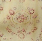 Delightfully Pretty Antique French Large Cotton Curtain   Drape Pink Roses C1900