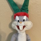 Applause Warner Bros Looney Tunes Christmas Santa Bugs Bunny 21  Plush 1990