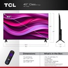 Tcl 40 Inch R3d Series Qled Roku Smart Tv Fullview Bezel Less 40r3d Cast