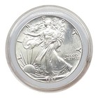 1987 1 Oz 999 Fine Silver American Eagle Coin Vintage Bu In Capsule