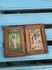 Ancient Old Hindu God Shreenath Ji Beautiful Hand Painting Frame