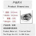 Mens Motorcycle Club Biker Wing Ring Vintage Silver Stainless Steel Size 7-13