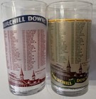 Vintage 1981 1982 Kentucky Derby Glasses Churchill Downs 107th 108th Pair