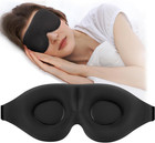 2x 3d Travel Silk Eye Mask Sleeping Soft Padded Shade Cover Rest Relax Blindfold