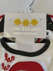 Little Chickadees 3 Piece Christmas Bodysuit Set 3-6m Santa Reindeer Bib Socks