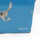 Modona Large Triple Towel And Robe Hook Polished Chrome 3h03-a