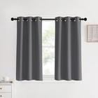 Blackout Curtains   Drapes For Bedroom  Grey  W34 X L40  Set Of 2  Triple Wea   
