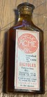 Rare 1890 s Acme Cycle Bicycle Tricycle Oil Full Cork Bottle 3ii 2 Ounce Size