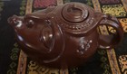 Yixing Zisha Face Teapot Brown Vintage China
