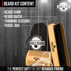 Beard Brush For Men And Comb Grooming Kit Natural Boar Bristle Brush Gift