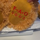 Fao Schwarz Teddy Bear Plush Tan W  Red Ribbon 2005 Medium 14-24in Pa-6161