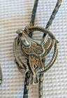 Western Bolo Ties  Saddle And Roadrunner