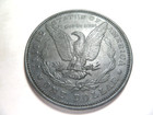 Vintage Novelty Morgan Silver Dollar Coaster Paperweight Large 3 Inch Metal Coin