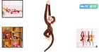 Soft Cotton Monkey Stuffed Animal     24-inch Hanging Companion For Kids