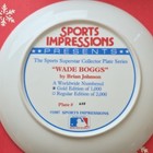 Sports Impressions Wade Boggs Numbered Collector Plate Gold Edition 1987
