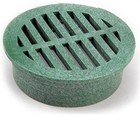 Nds 3 In  Green Round Polyethylene Drain Grate