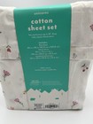 Brand New Pillowfort Twin Unicorn Rainbow Cotton Sheet Set 220 Thread Count