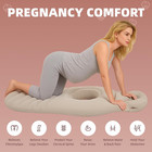 Inflatable Pregnancy Pillow  Pregnant Woman s Abdominal Hole Full Body Inflat   