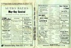 4 30 1898 San Francisco Sutro Baths Bathhouse antique  may-day Carnival  Program