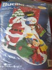 Bucilla Santa And Frosty By Stanziani Felt Stocking Applique Kit 83974 New Open