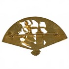 Vintage Spanish Flamenco Fan Brooch Pin