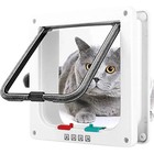 Weatherproof 4 Way Locking Cat Door Flap For Interior Doors Up To 20lb 4 Sizes