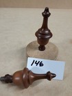 Lot Of 2 Nos Wooden Finials  146