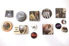 Vintage Rock And Roll Lapel hat Pins  Lot Of 13 - Zappa  Ozzy  Etc  Some Rare