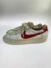 Nike Bruin Leather White X Red Us6 Made In Korea 1979 Vintage Used Sneakers