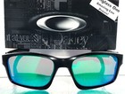 New Oakley Chainlink Matte Black Polarized Galaxy Jade Lens Sunglass 9247-15