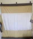 Disney Baby Crib Skirt  Dust Ruffle Stripe  Brown  Green  White Gingham