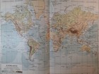 1905 Europe Mercator Map Vintage Sea Travel Climate Original 11 5 X 9 5  C19-5