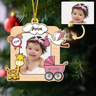 Personalized Baby Photo Frame Hanging Ornament  Baby First Christmas Gifts