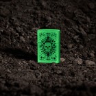 Zippo Glowing Skull Design Glow In The Dark Windproof Pocket Lighter  46289