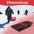 Snow Sled Travel Cover - Waterproof 600d Oxford Fabric  Adjustable Elastic Bands