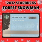 2011 Rare Starbucks Forest Snowman Htf Christmas Gift Card New  6071
