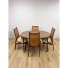 Kodawood Vintage Cane Back Dining Set Table Four Chairs Mcm Dining Table