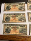 Cu 1914 Banco Peninsular Mexicano  Meridian Mexico 5 Peso Train Banknote