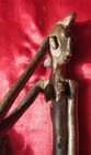 Antique Old Vintage Benin Bronze 5  X 2  X 1 3 4  Statues Sitting Woman
