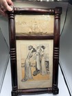 Antique 19th Century Pier Mirror Nautical Clipper Ship Frame - Mirror Missing