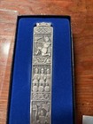 Konge Tinn Norwegian Pewter Viking Serving Spoon In Original Box